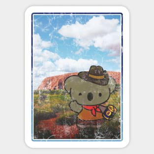 G'Day Koala (2-sided shirt) Sticker